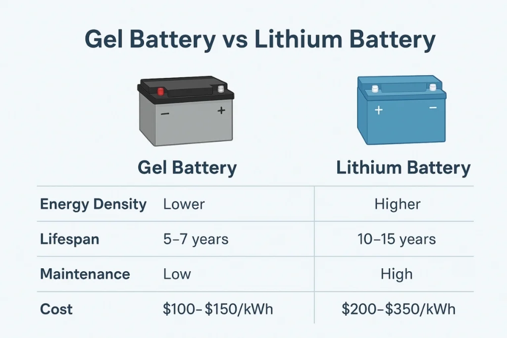 gel-battery-and-lithium-battery