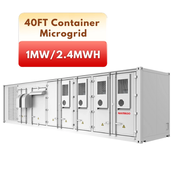 1MW 2.4MWH Solar PV System Energy Storage Cabinet