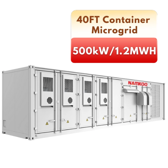 500KW 1200KWH Solar Battery Storage System Container